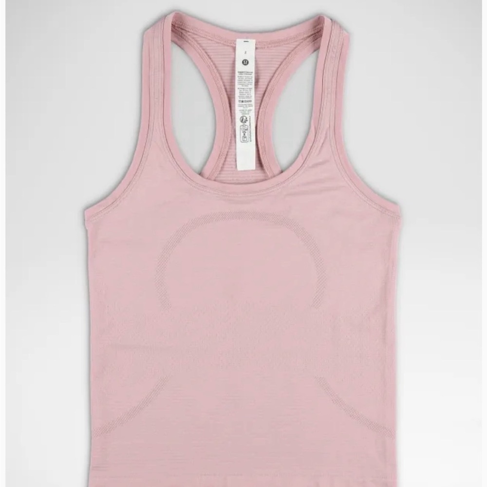 Lululemon swiftly tech racer back tank in blush color